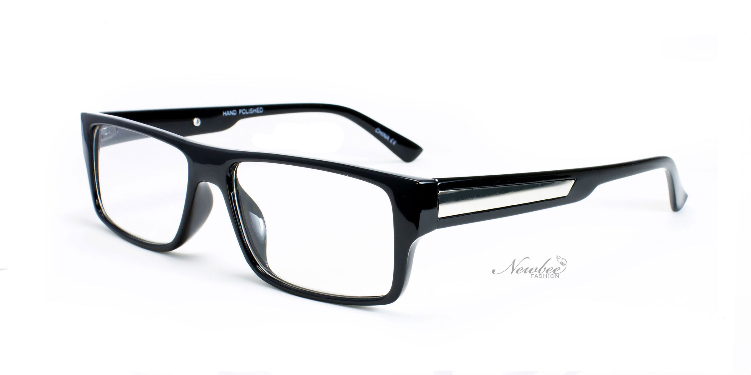 Classic Glossy Black Frame With Clear Non Prescription Lens Retro within Non Prescription Fashion Glasses