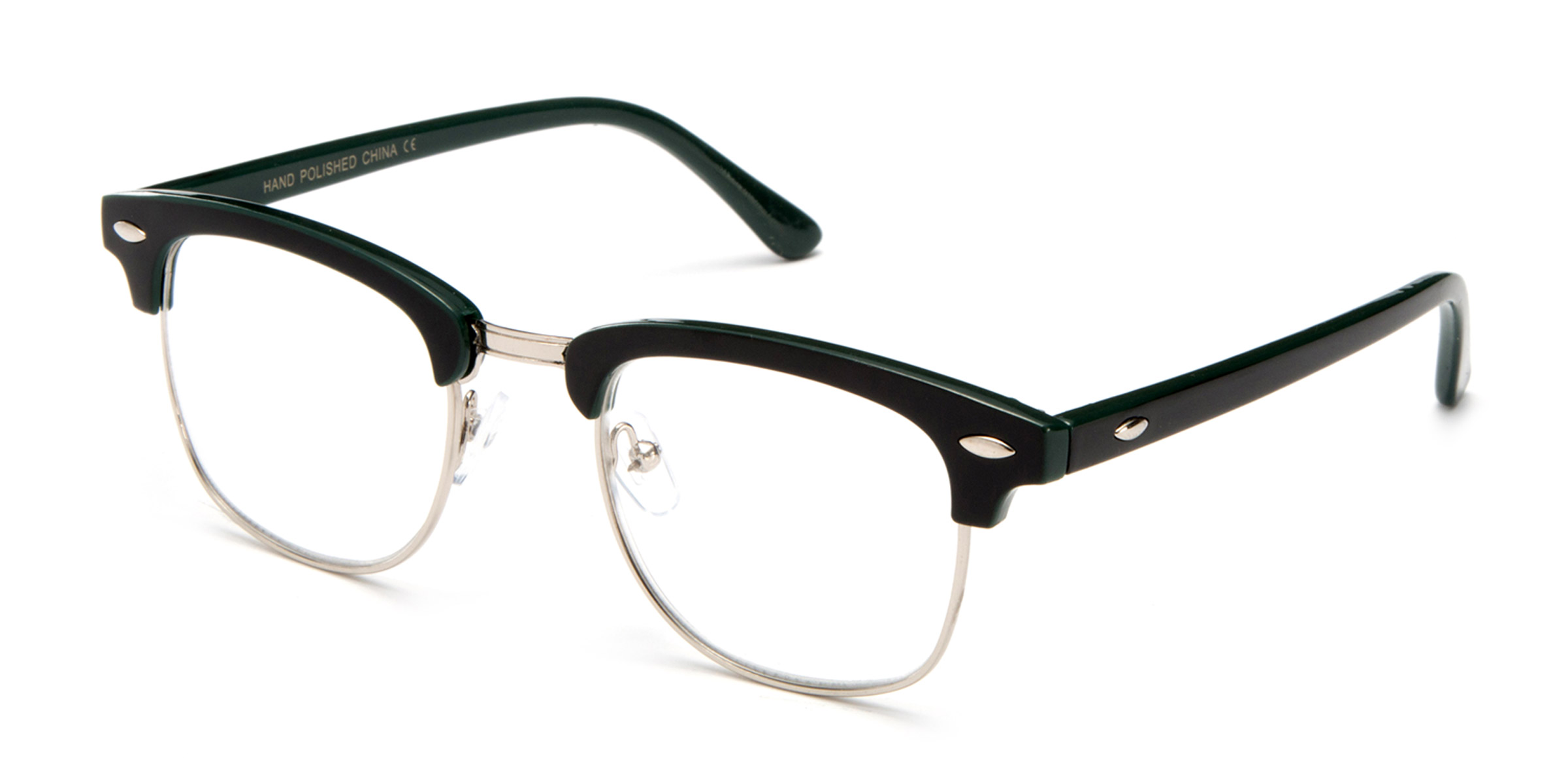 Half Frame Vintage Style Reading Prescription Glasses 2Tone Colors